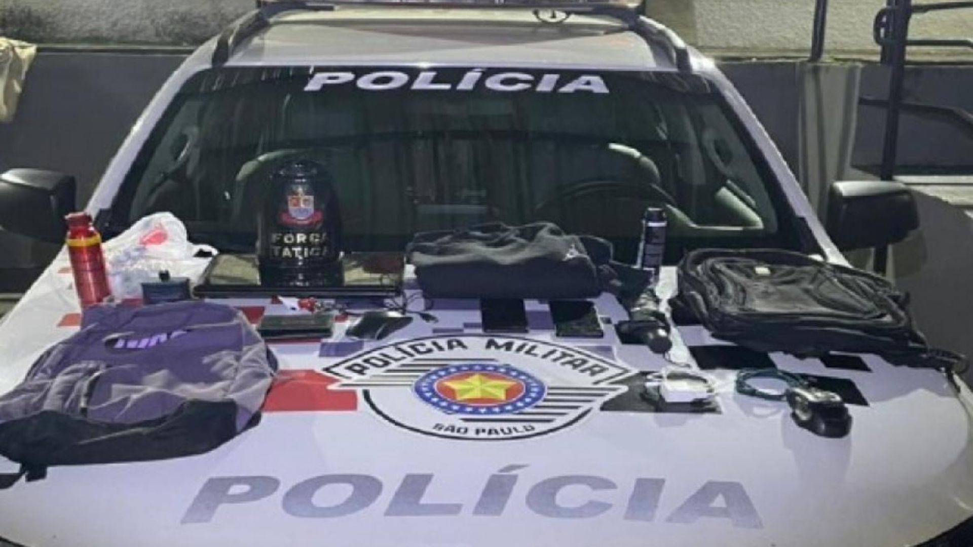 Foto de apreensão feita pela Polícia Militar (PM)