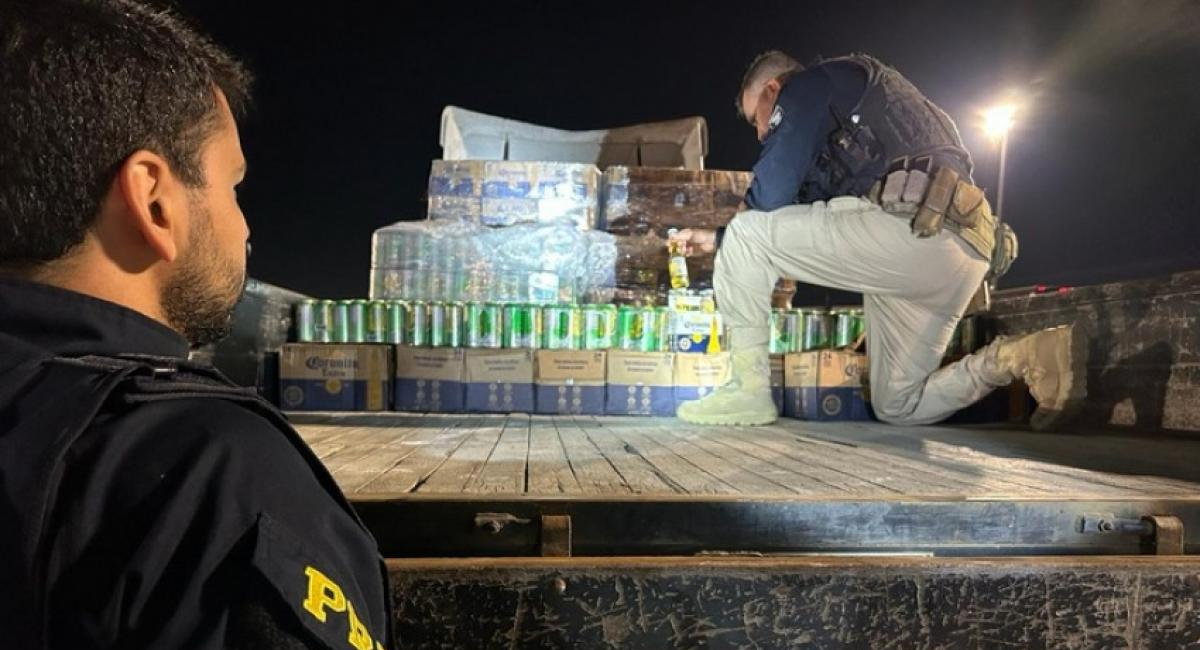 bebidas com traços irregulares apreendidas em jacareí pela PRF