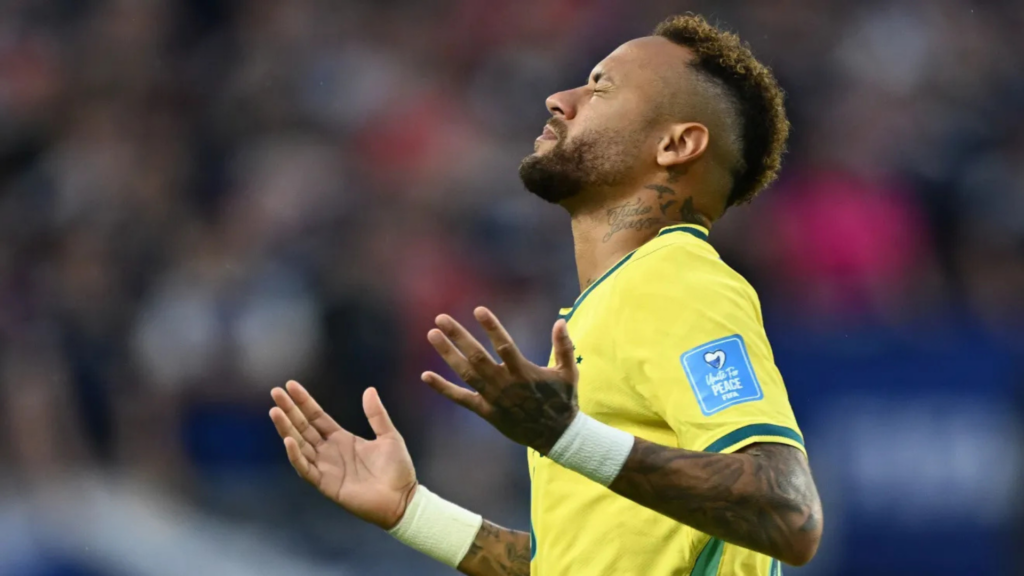 Neymar em seu primeiro jogo na Copa do Mundo 2026 • FIFA via Getty Images