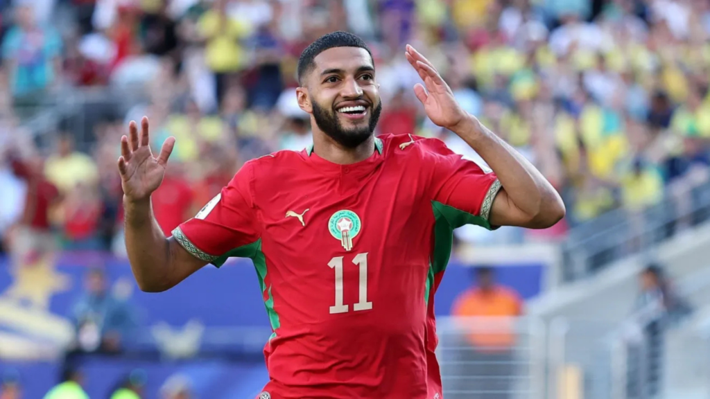 Ismael Saibari marcou o gol do Marrocos contra a Seleção Brasileira em partida pelo grupo C da Copa do Mundo • Dan Mullan/Getty Images