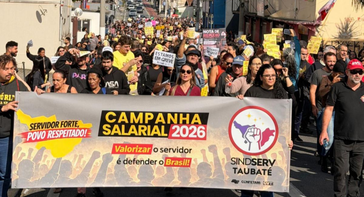 manifestação de quarta-feira (03) sobre a campanha salarial 2026