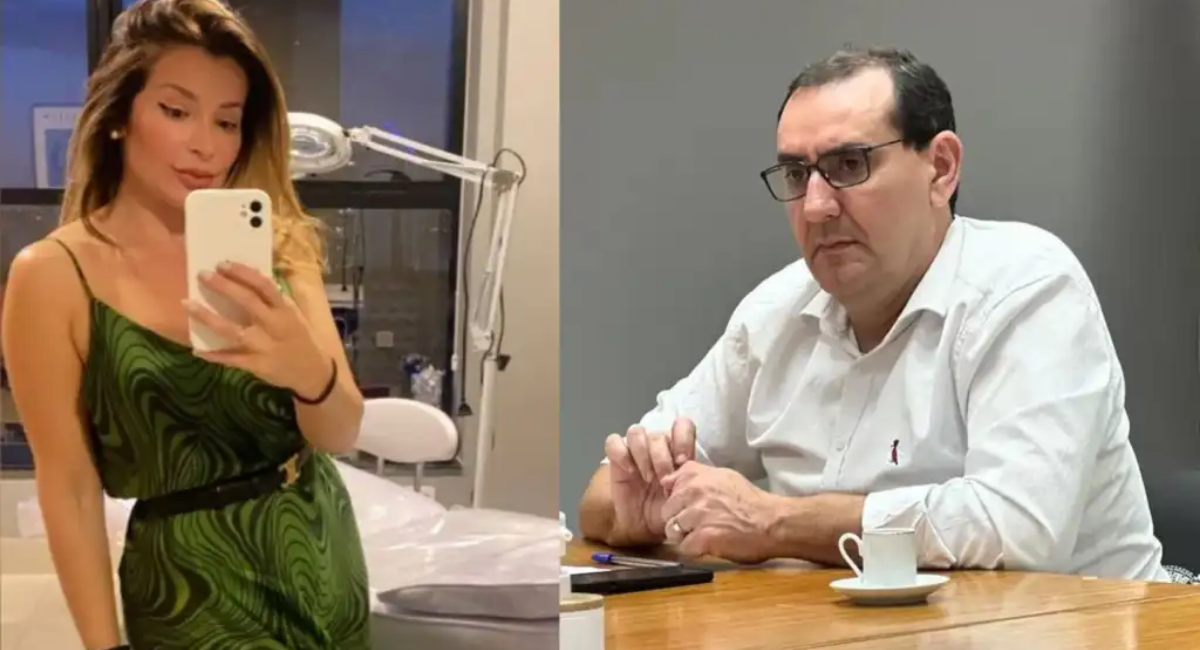 prefeito anderson e servidora milena guimarães