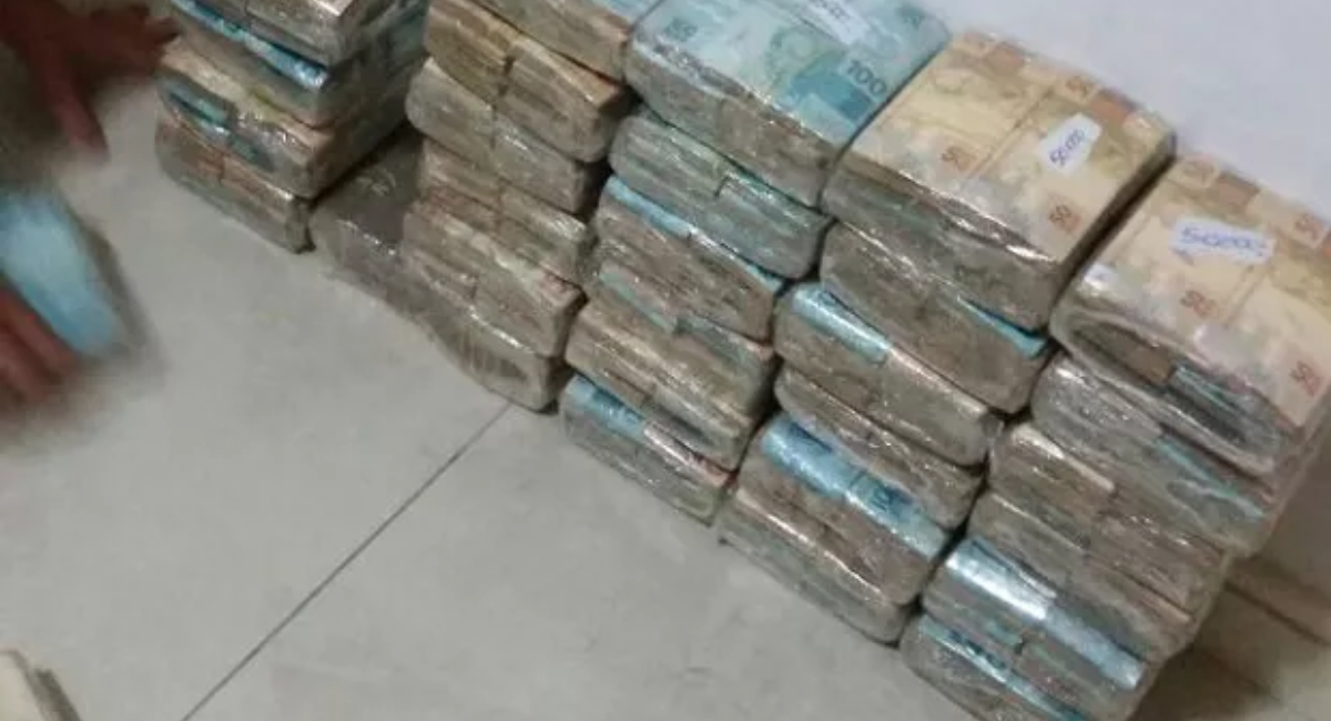 montante de dinheiro em espéice