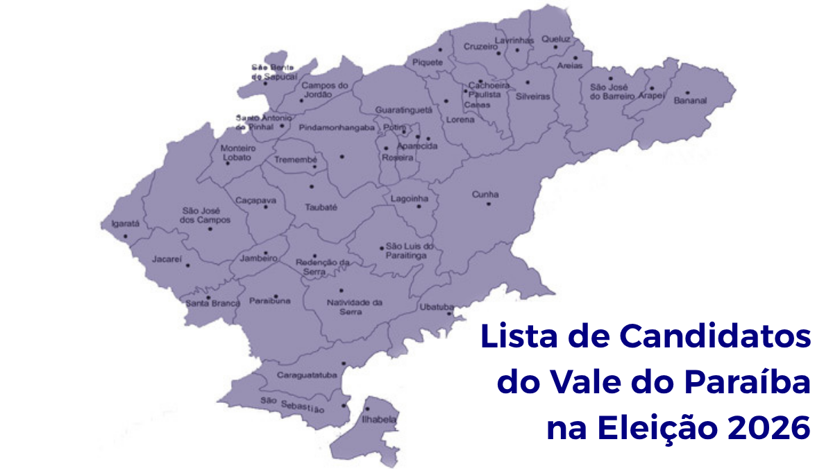 Mapa do Vale do Paraíba