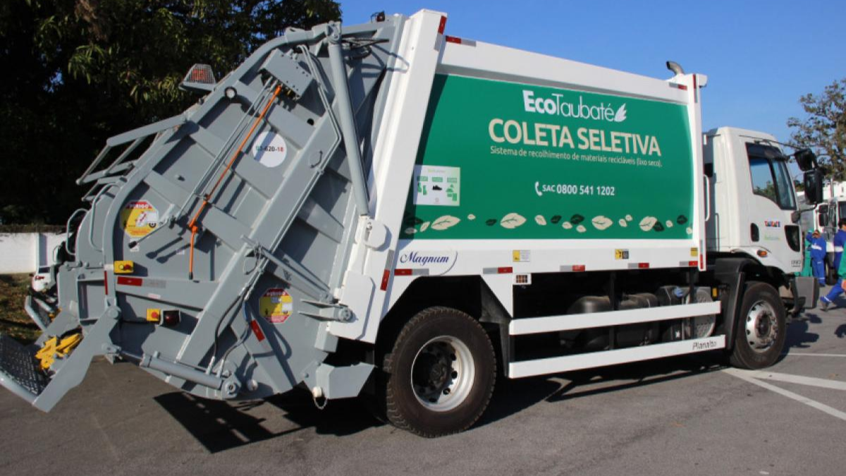 EcoTaubaté aciona a Justiça para cobrar dívida de R$ 68 milhões da Prefeitura de Taubaté caminhão de lixo ecotaubaté