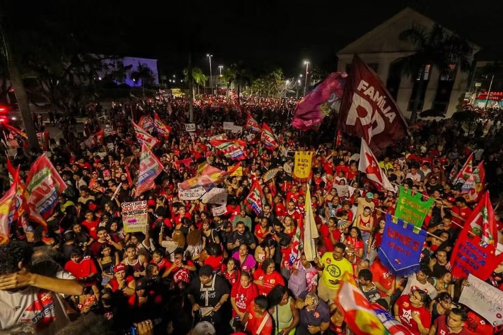 ato pró-lula em Maricá (RJ)