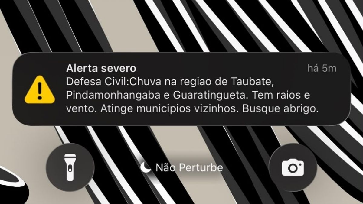 Defesa Civil emite alerta para chuva severa e tempestades em Taubaté, Pinda e Guaratinguetá alerta de tempestade em taubaté, pinda e guara