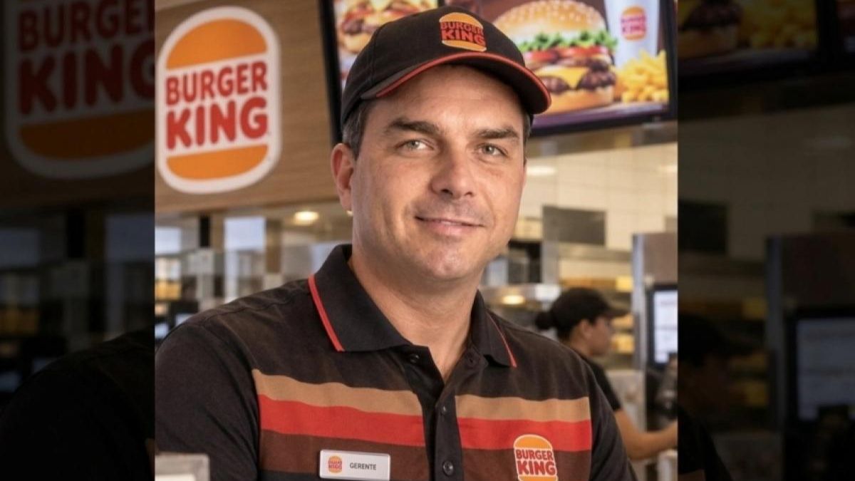 flávio bolsonaro montagem do burguer king