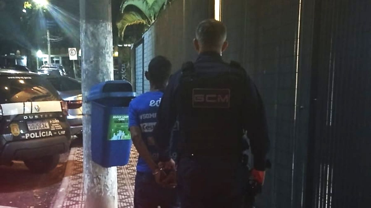 gcm prende homem procurado por maria da penha