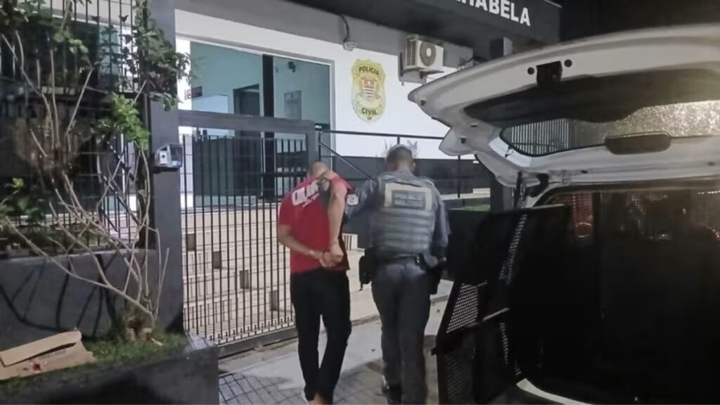 homem preso por violência doméstica em ilhabela