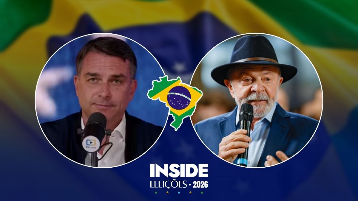 montagem candidatos a presidencia do brasil flavio e lula